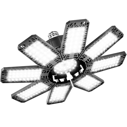 LAMLAMCK Garage Light - 240W 24000LM 6500K Garage Lights Ceiling