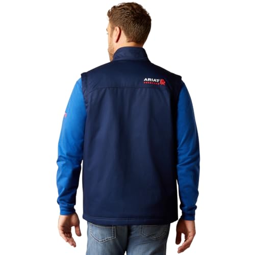 Image of ARIAT Men's Fire Resistant Basic Insulated Vest, Navy, 3X-Large Tall