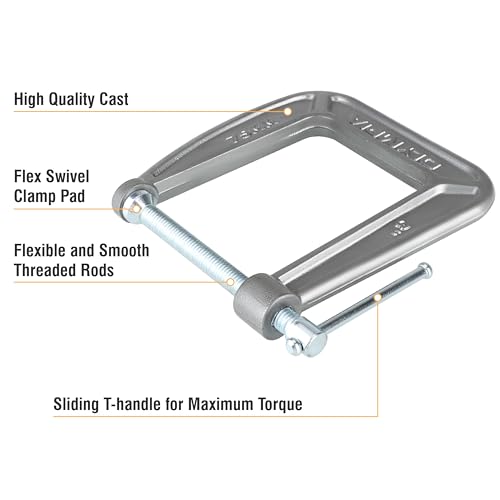 Image of Olympia Tools C-Clamp, 38-134, (3 inch X 4.5 inch)