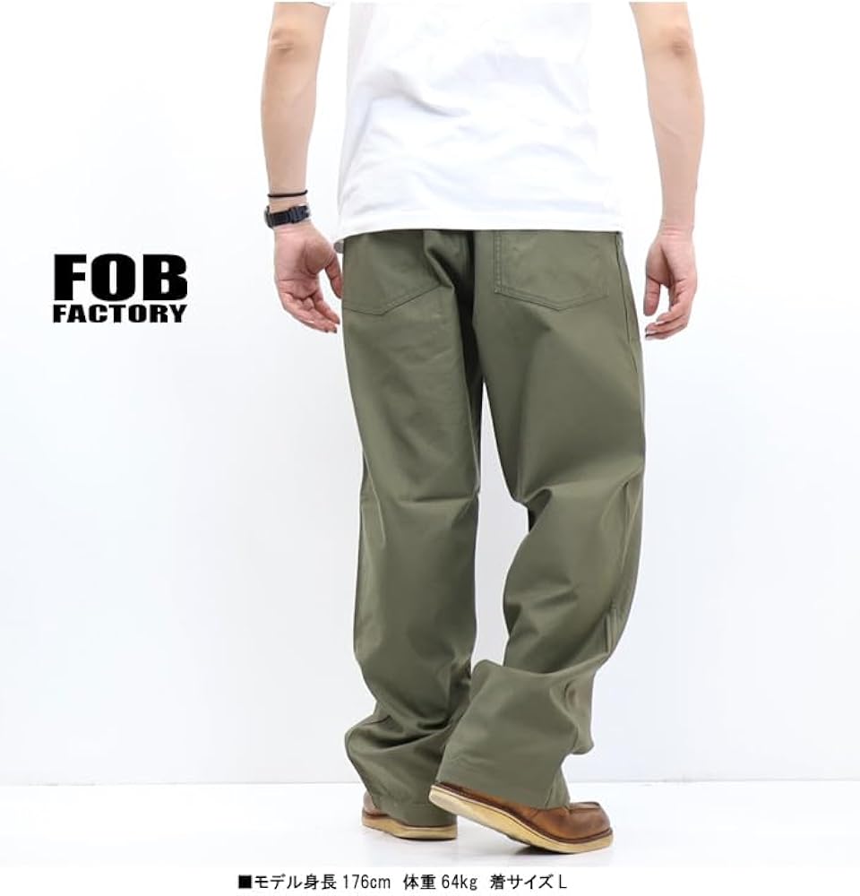 エフオービーファクトリー FOB factory F0540 ベイカーパンツLL Amazon | FOB Factory エフオービーファクトリー BAKER PANTS type 2