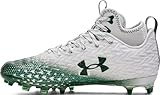 Under Armour Spotlight Clone 3.0 MC Mens Football Cleats White-Forest Green