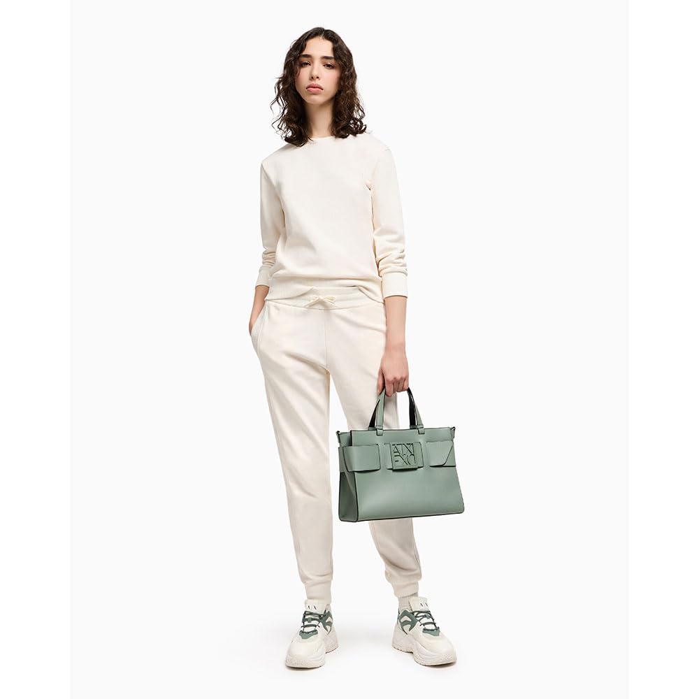 Armani Exchange Arte Sella, Monogram Tape Detail - Spodnie dresowe Kobiety
