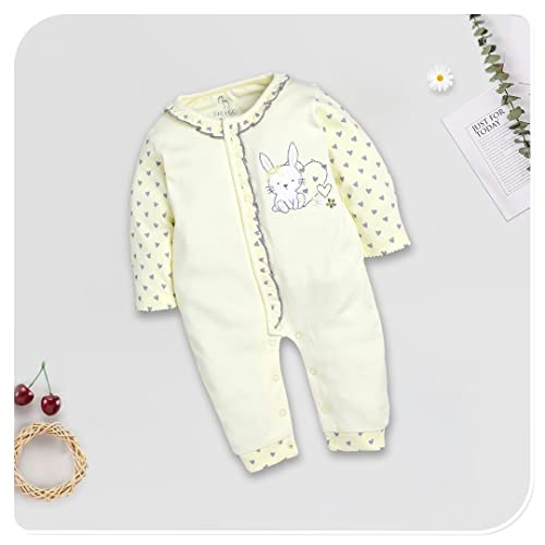 Image of BABY GO Full Sleeve Designer Pack Of 2 Romper For Baby Boys (6-9 M, Beige)