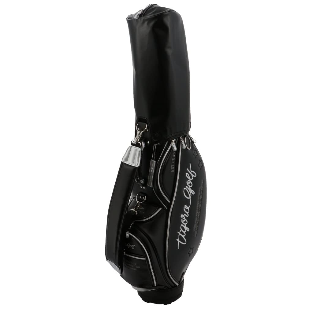 TIGORA GOLF ブラック ゴルフバッグ TIGORA（ティゴラ） スタンドクラブケースが入るキャディバッグ メンズ