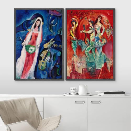Marc Chagall affiches murales en toile pour sublimer un mur blanc vide