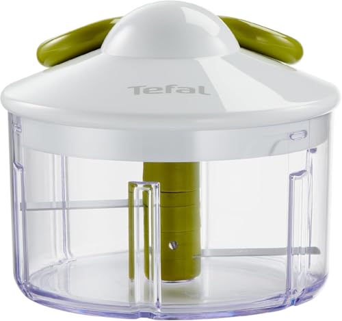 Tefal 5 Segundos - Picadora Manual 500 ml | 2 Cuchillas Independientes, Picado Grueso, Medio y Fino, Base Antideslizante, Sin Electricidad, Rápida y Segura, Verduras, Cebolla, Frutos Secos