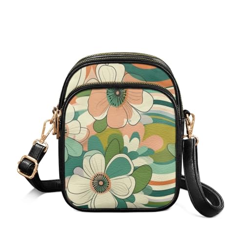 Multi Pocket PU Leather Casual Crossbody Bag for Women
