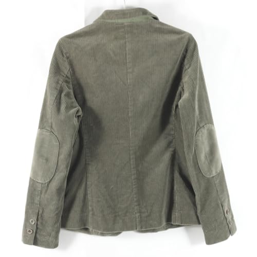 VENNYNG Men's Corduroy Jacket with Elbow Pathes Vintage Style Male Casual Blazer Short Trench Coats3