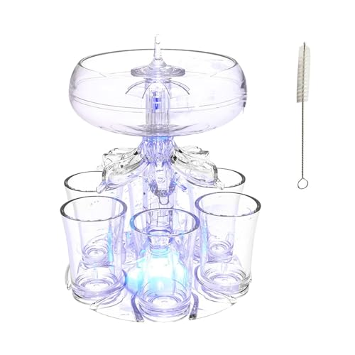 Distributeur 6 shots pour ne plus renverser vos boissons grâce au séparateur réglable