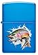 Zippo Sturmfeuerzeug - Jumping Fish, High Polish Blue, Color Image - Nachfüllbar - Wiederverwendbar - Windfestes Design - Geschenkbox - Made in USA