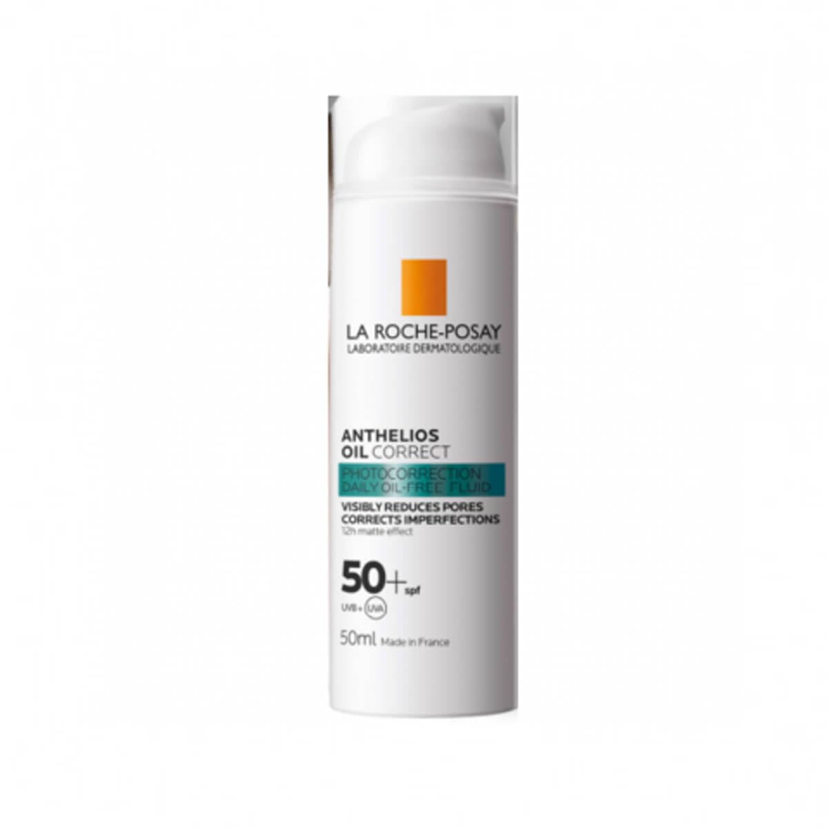 La Roche-Posay Anthelios Oil Correct Sun screen SPF50 For Oily Skin 50ml, White, 50 ml (Pack of 1)