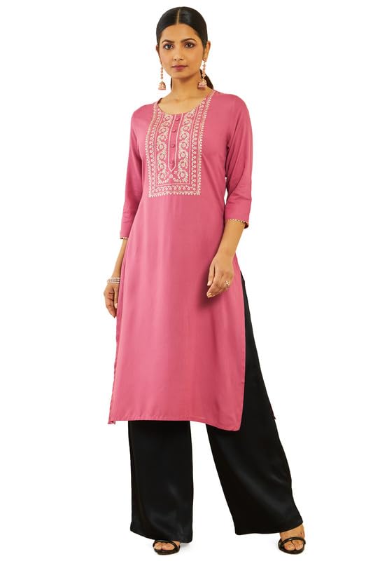 Image of Soch Women Rayon Regular Fit 's Kurtas