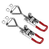 QWORK Toggle Latch Clamp 4001, 2 Pack 304 Stainless Steel Quick Release Pull Latch, 220Lbs Holding Capacity, for Tool Boxes, Cabinet