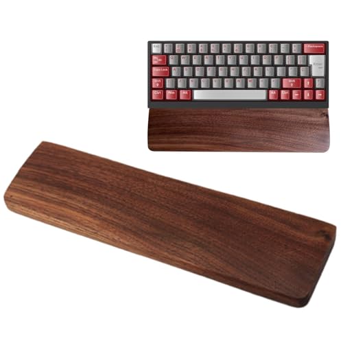Reposamuñecas para teclado en madera de nogal negro ergonómico