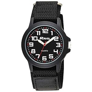 Ravel – Men’s Modern Workwear Watch with Easy-Fasten Strap – Analogue Quartz – R1601.65