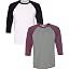 (1) White/Black + (1) Gry/Maroon Trb