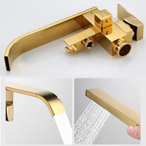 Robinetterie de luxe dorée pour baignoires et robinets simples LWX - 6