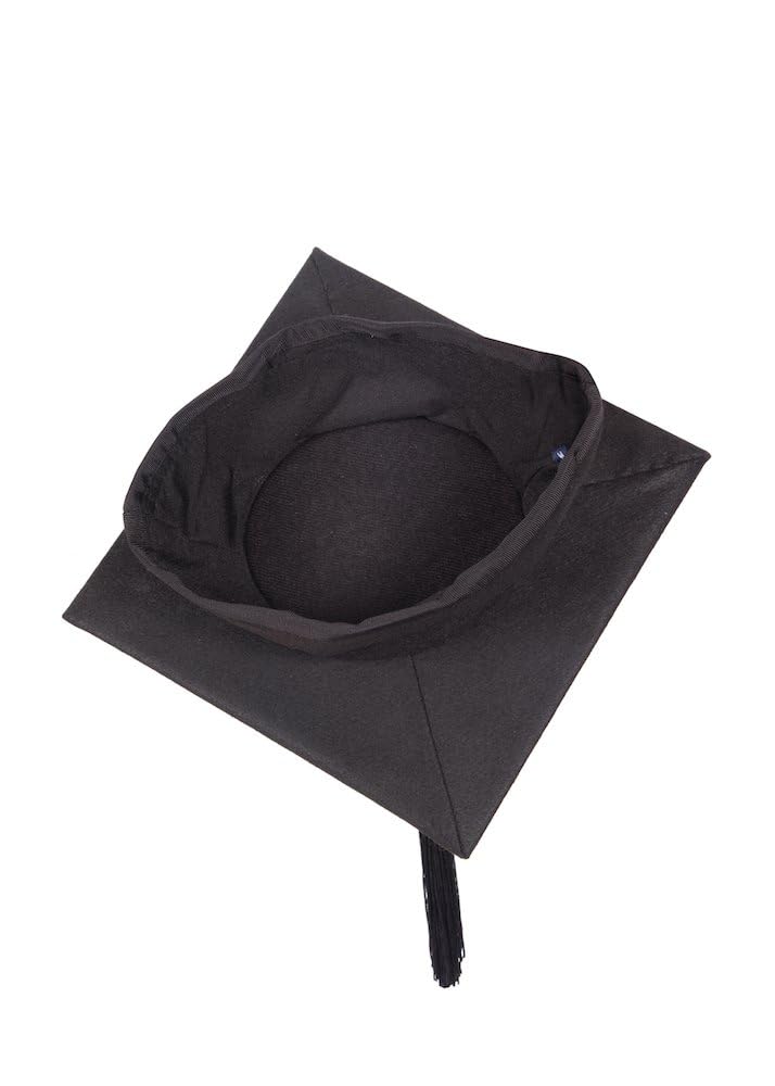 Evs Evess Unisex Black University Academic Mortarboard, Suitable For Bachelors/Masters In Traditional Felt/Polyester, Multiple Cap Sizes In /Navy (, Medium - Circumference 58 Or Less)