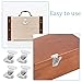4Pack 304 Stainless Steel Spring Loaded Small Butterfly Twist Latch Heavy Duty Stainless Steel Latch Butterfly Lock with Retainer for Flight Cases and Equipment Boxes