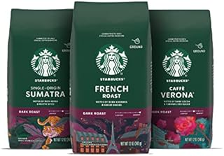 Starbucks Dark Roast Ground Coffee—Variety Pack—3 bags (12 oz each)