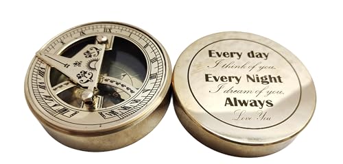 Every Day i Think of You Every Night i Dream of You Always Love You Brújula Motivacional Personalizada para Hombres, Regalos Grabados para Hombres, Cumpleaños para Hijo y Esposo miniatura 2