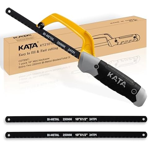 KATA 10 Inch Aluminum Frame Compact Hand Operate Mini Hack Saw Cover