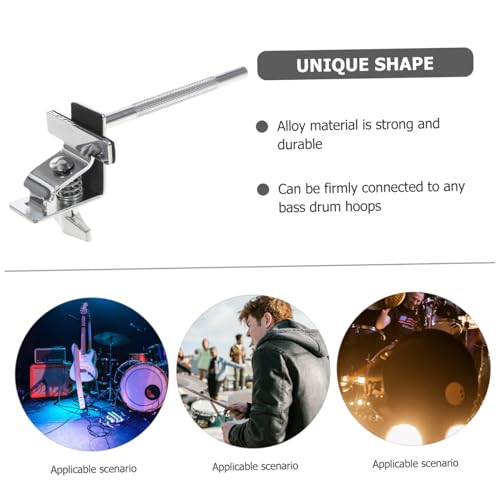 Soporte de extensión para cowbell de batería Alasum, abrazadera para bombo, soporte de montaje, accesorio para percusión miniatura 4