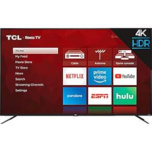 TCL 65-inch Class 4-Series 4K UHD HDR Smart Roku TV – 65S435, 2021 Model, Black