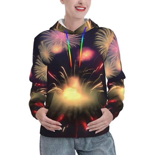 Sweat à capuche femme avec poche pull ajusté imprimé 3D anti-déformation