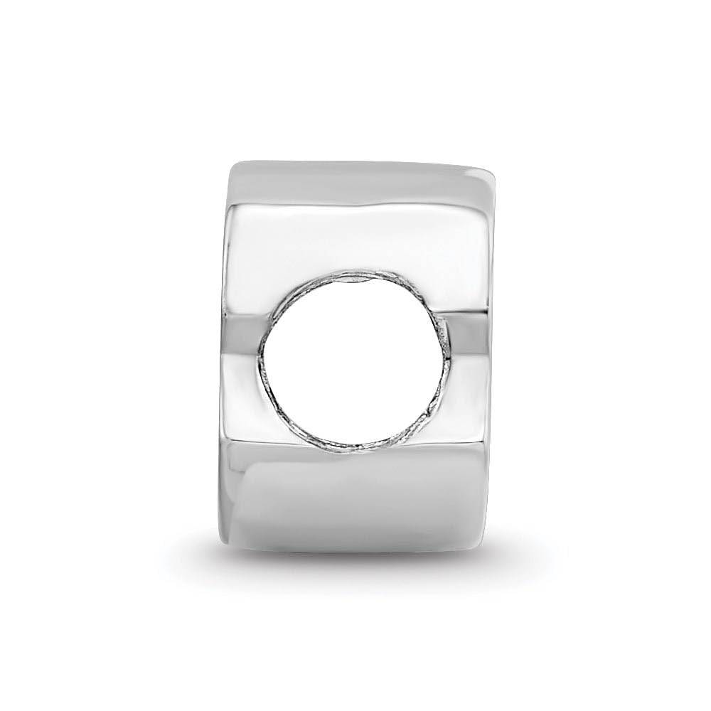 LogoArt Sterling Silver Montreal Canadiens c with H in The Center Enameled Extruded Logo Bead