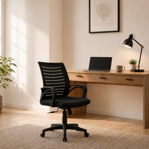Seventh Heaven Boltt Mid Back Office Chair Black Black Mesh - Image 2