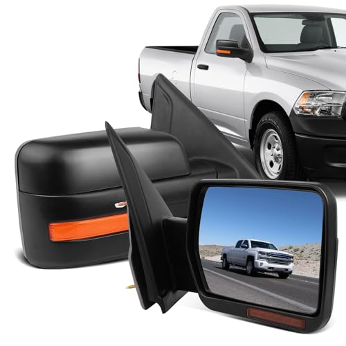 ECCPP Power Heated Turn Signal Puddle Lamps Driver Side Mirror Replacement Fit 2007-2014 For Ford For F-150 Pickup Left