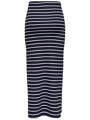 Only Onlabbie Stripe Long Slit Skirt Noos Gonna