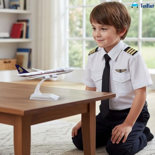 Image of FunBlast Diecast Aeroplane Scale Model - Airplane Miniature Model Only for Display, Size -14 Cm (A380)