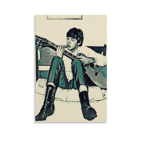 Paul Mccartney 14 Poster sur toile et décoration murale 40 x 60 cm - Les Beatles, Paul McCartney, John Lennon, RIngo Starr, George Harrison Paul Mccartney 14 Poster sur toile et décoration murale 40 x 60 cm