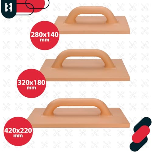 KOTARBAU® PU-Reibebrett für Maurer zum Glätten und Ausgleichen von Putz 420 mm