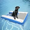 Inflatable water ramp for dogs60 x 40 durable puncture resistant surface ensures safe and easy access to water for dogs perfect for pools lakes and beaches  urban country home decor