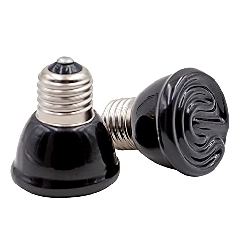 2 5W 50W 75W 100W E27 Huisdier verwarming lamp zwart infrarood keramische emitter warmte gloeilamp pet broep reptiel… - Afbeelding 3