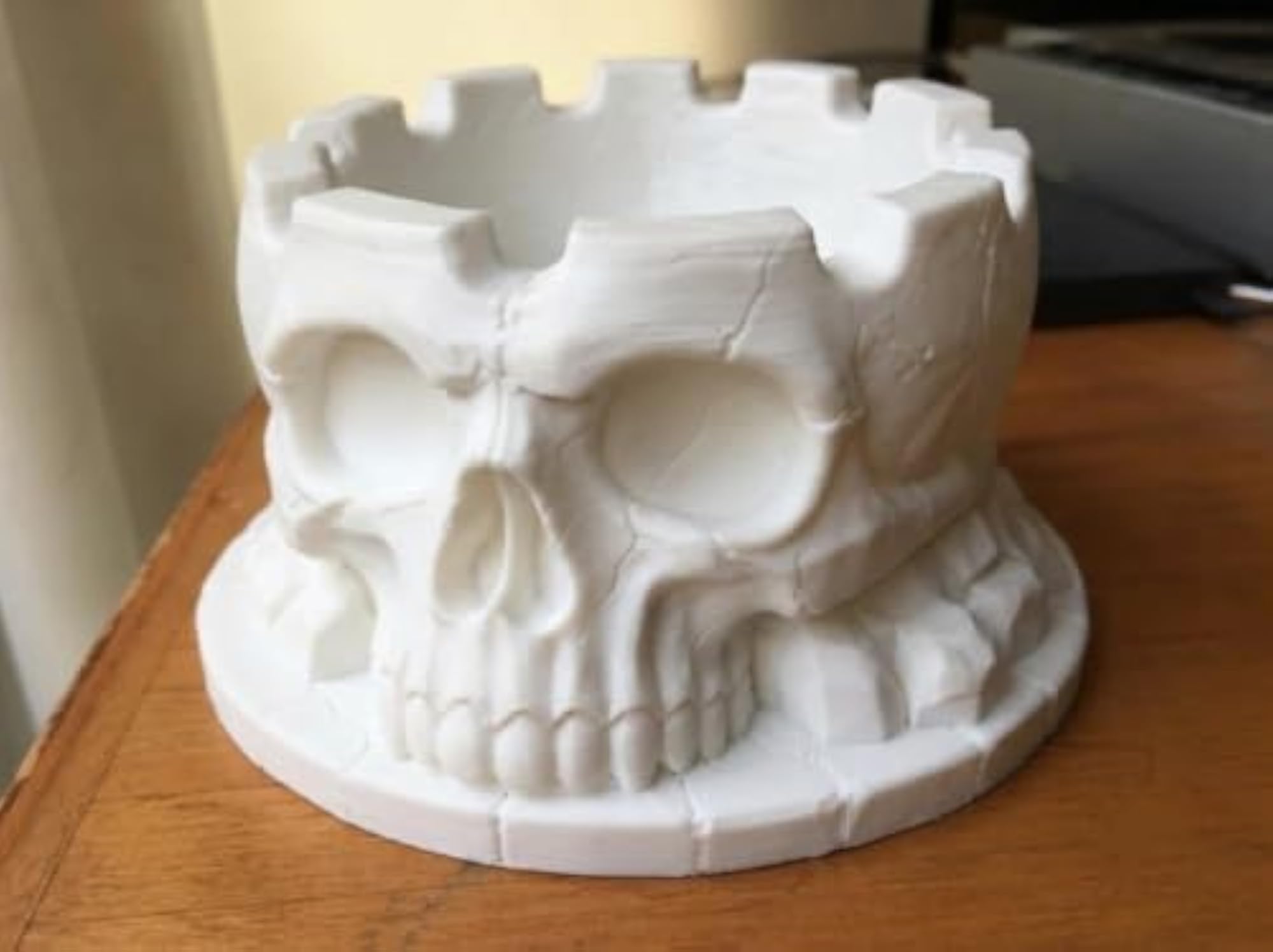 3D Printed Gothic Skull Ashtray
