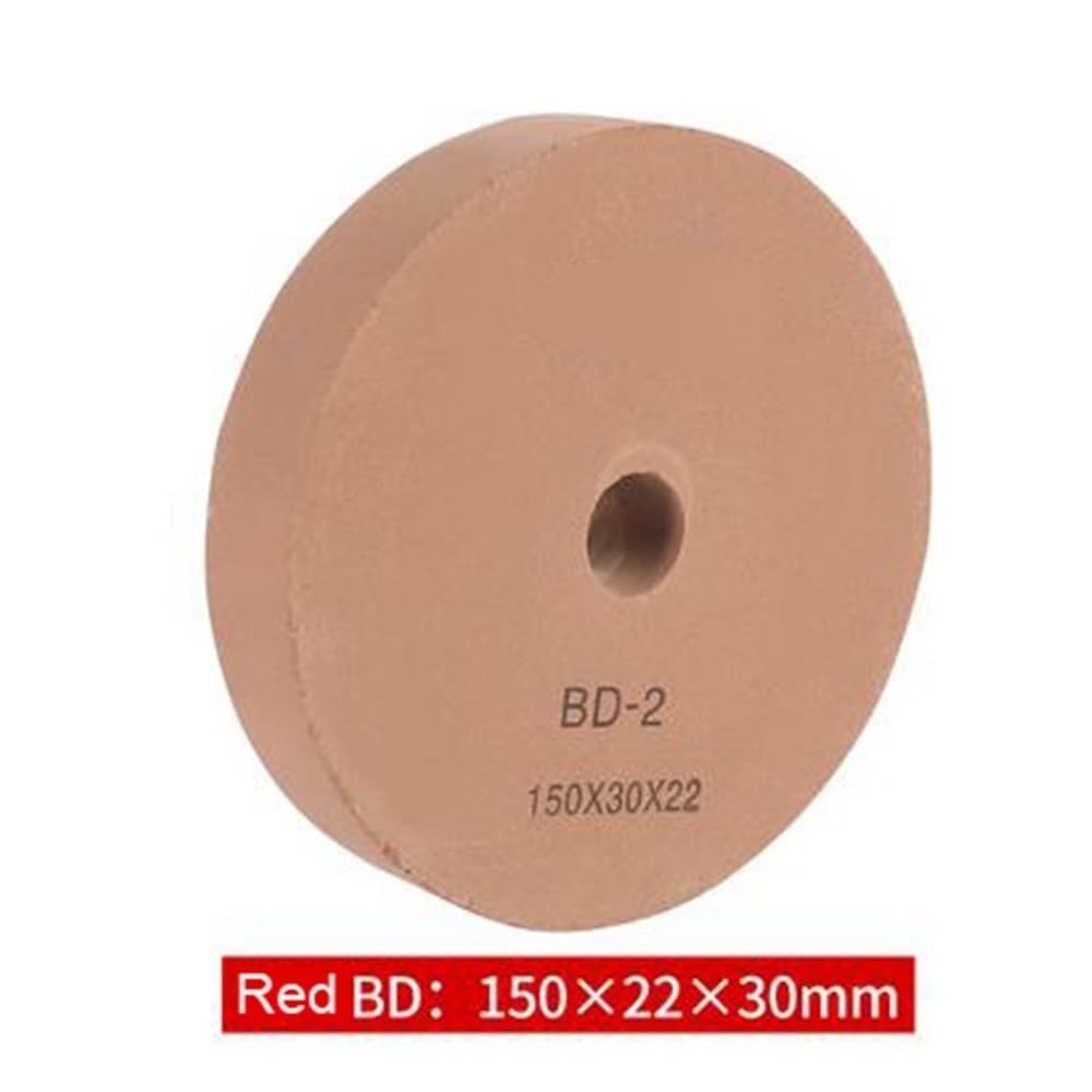 150/100 * 22mm Szklana Błoto BD Polerująca Tarcza Szlifująca, Drobna Tarcza Polerska Czerwona/Zielona, ​​Specjalnie Ukształtowana Maszyna Diamentowa Tarcza Szlifująca 1 szt. (Czerwona, 150x22x20mm)(Gr