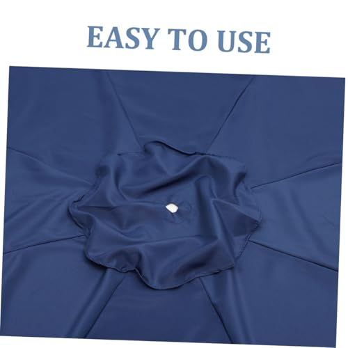Toile de parasol de jardin bleu ciel : auvent de remplacement en polyester impermédable
