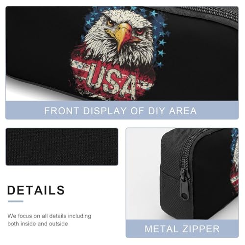 Ea-gles Flag USA Large Travel Backpacks Carry on Backpack Weekender Bag with 2 Storage Pockets for Men And Women4