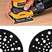 SG Store 2Pcs 6Inch Sander Backing Pad Savers 80-Hole Self Adhesive Sponge Protective Pad Compatible with Bosch Compatible with Gex 150 Black 150mm