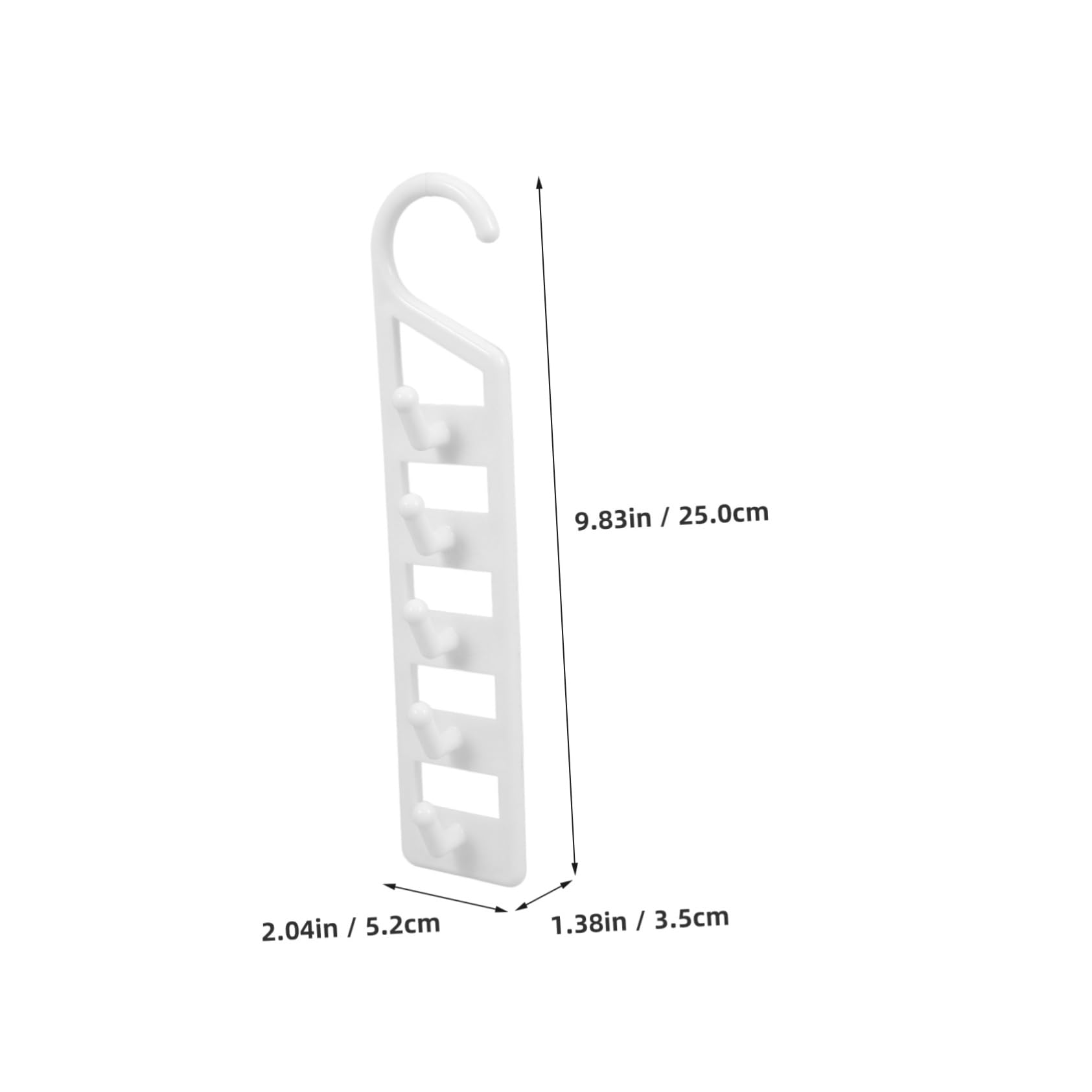 Garneck Space Saver Hangers Pack Multi-Function Plastic Hanger Set for Closet Jeans Pants Shirts Space Saving Pant