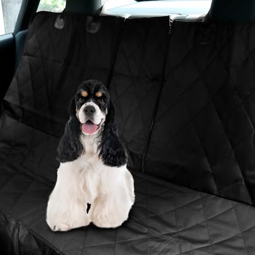 QWORK® Autoschondecke Hund Rücksitz Autoschondecke Hund Rücksitz, langlebiger Autositzbezug, Autositzschutz, Rücksitzbezüge Kindersitzunterlage für alle Autos, Minivans und SUVs