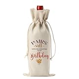 FBCCZEY Funny Birthday Gift for Women Men Wine Bag Happy Birthday Decorations Wine Bags Pairs Well with Celebrating Your Birthday Wine Bags Happy Birthday Gifts for Friends Coworker