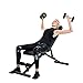 Vanswe Foldable Workout Bench Adjustable Weight Bench Press 650 LBS Weight Capacity for Strength Training Home Gym Equipment
