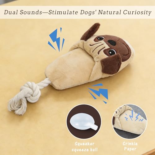 Juguete mordible para perros en forma de zapatilla, Andiker miniatura 4