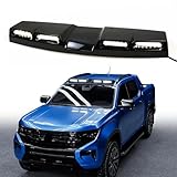 Glossy Black Roof Top Light Bar Spotlights with 4 LED DRL Lamp Fits for Ford Ranger T9 2023 2024 2025 Exterior Accessories Super Bright