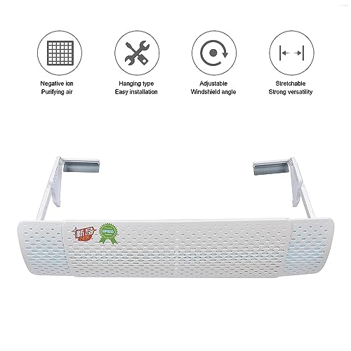 Image of Air Deflector Baffle, Adjustable Multi‑Angle Adjustment Air Conditioning Windshield for Babies for Pregnant Women for Air Conditioners